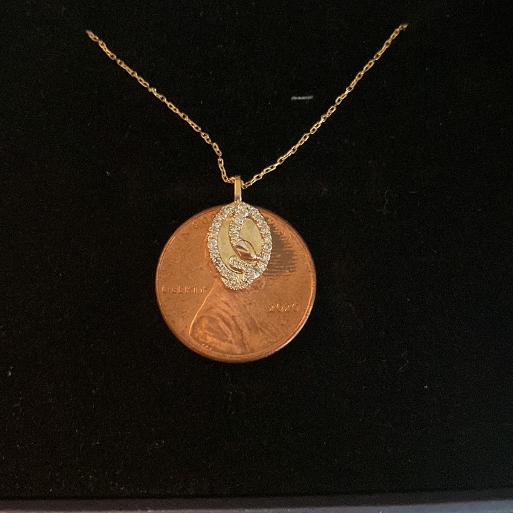 Adina Reyter Tiny Oval Snake Pendant Necklace New - Picture 14 of 14